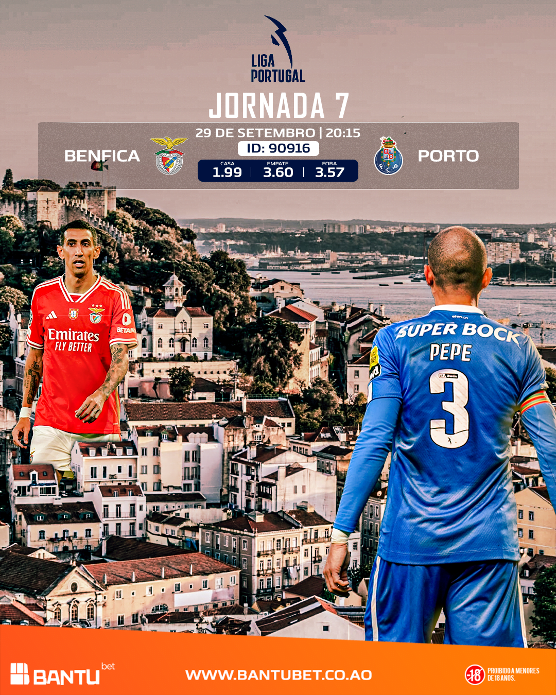 Benfica X Porto 29/09/2023 - Bantubet