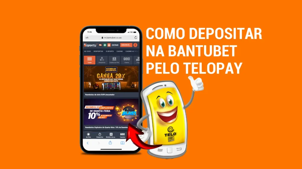 Como depositar na Bantubet ou Bantu Bet Angola pelo TeloPay