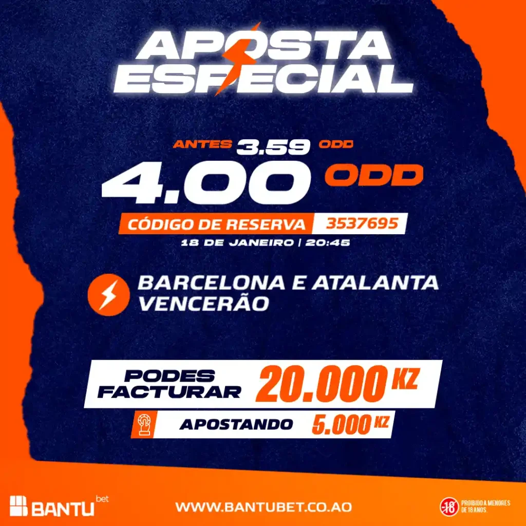 Ganhar 20.000 Kz na Bantu Bet ou Bantubet