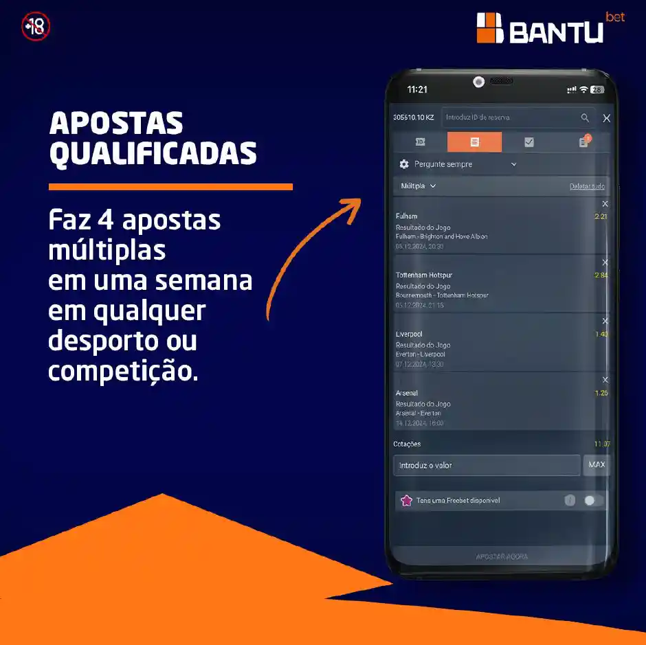 Passo 1 Ganha 4 + 1 Bantu Bet ou Bantubet Angola