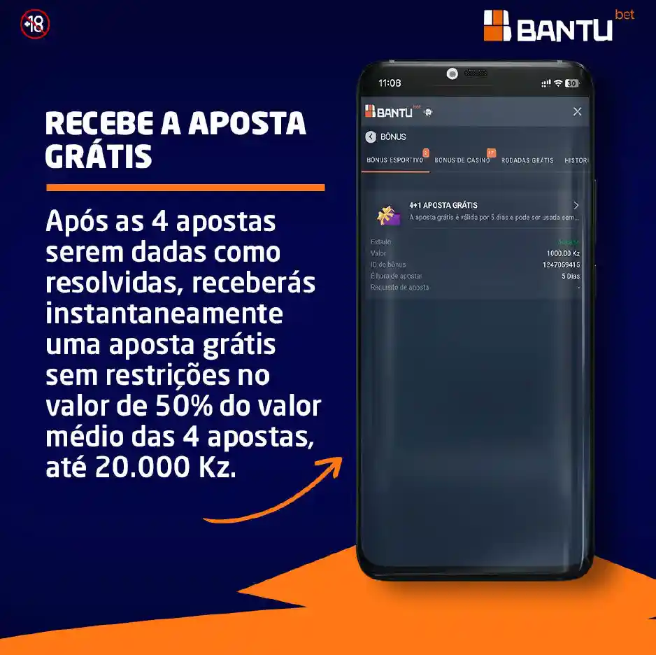 Passo 4 Ganha 4 + 1 Bantu Bet ou Bantubet Angola