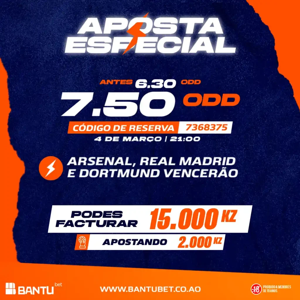 Ganhar 15.000 Kz na Bantu Bet ou Bantubet Angola