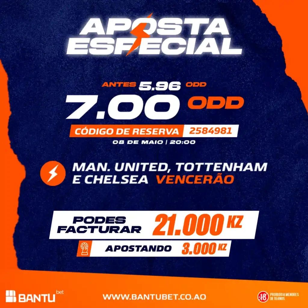 Ganha Até 21.000 Kz na Bantu Bet Angola