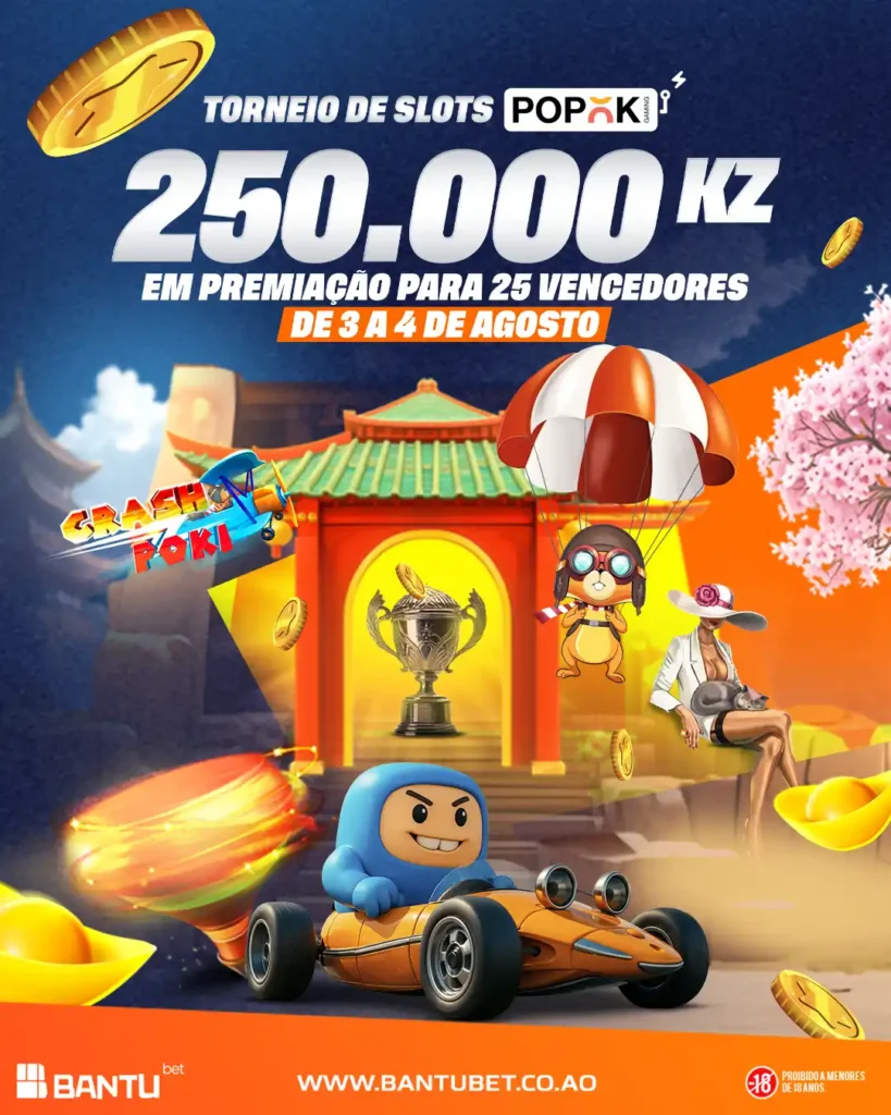 TORNEIO DE SLOTS DA POPOK GAMING FEED bantu bet angola